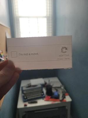 im not a robot lithophane   