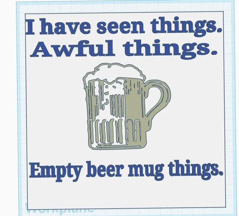Empty Beer Mug Sign   