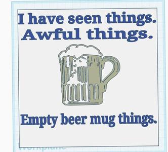 Empty Beer Mug Sign   