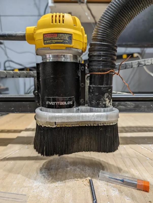 X-carve with Dewald router dust shoe   