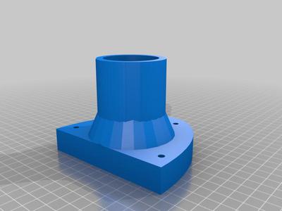 Base para tubo PVC de 2 inches (plana)