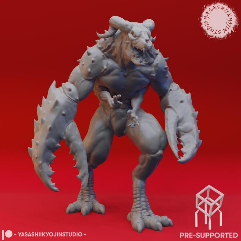 Glabrezu - Tabletop Miniature (Pre-Supported)
