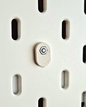 Bolt and Nut Adapter for Ikea Skadis and Uppspel Pegboards