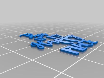 Template letters " This is my happy place "