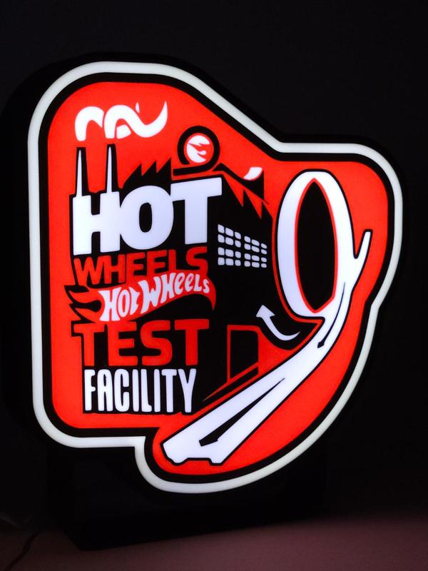 Hot Wheels Test Facility LED Light Box Sign