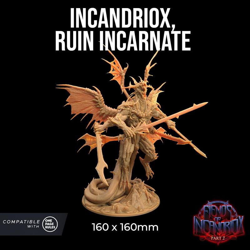 Incandriox, Ruin Incarnate - Incandriox Demon Dragon - Presupported
