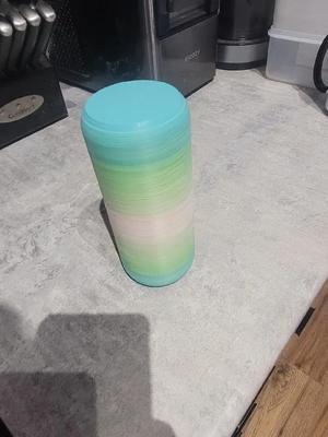 Rounded screw lid container   