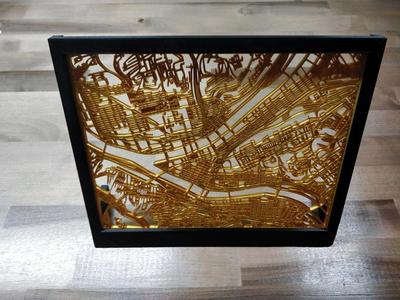 Pittsburgh Streets With Frame