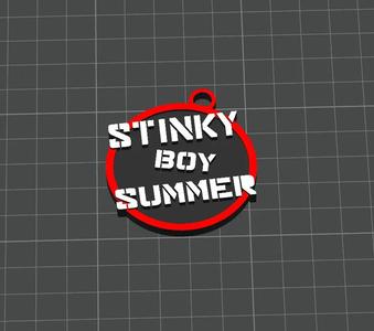 Stinky Boy Summer Keychain   