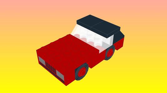 NotLego Lego Sport car Model 3