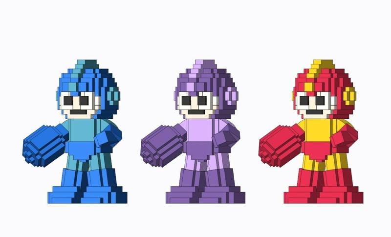 Megaman in Pixal art