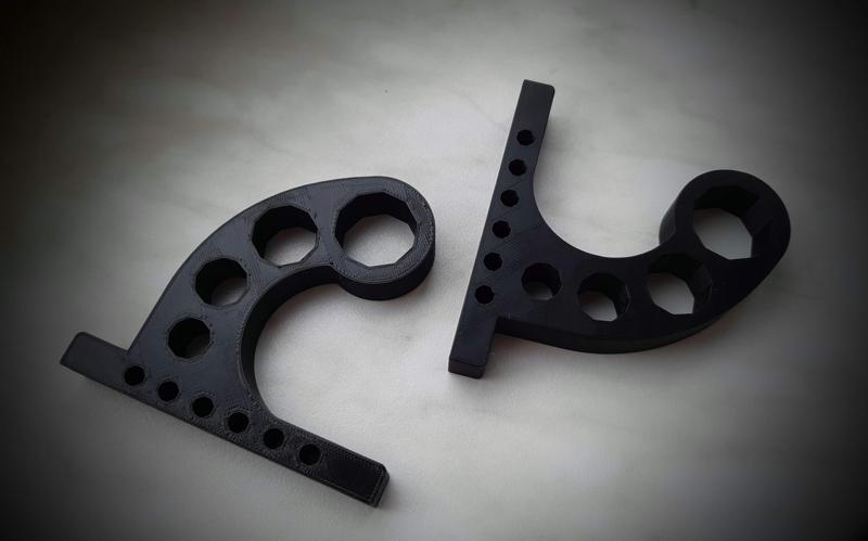 Motorcycle helmet hook.