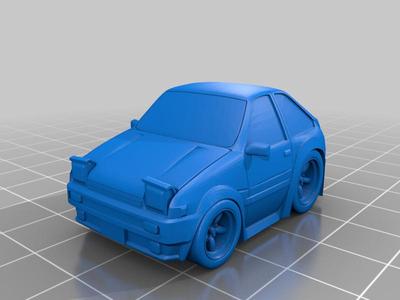 Toyota AE86 Trueno Keychain