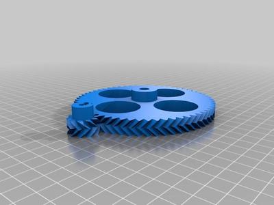 My Customized Parametric Herringbone Gear Set for Stepper Extruders99