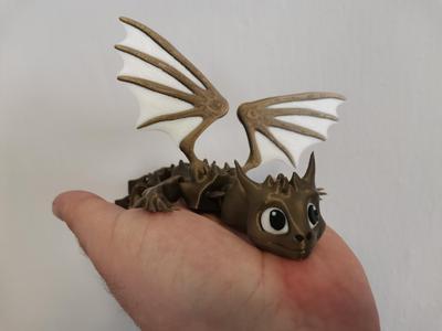 Cute multicolor articulated dragon