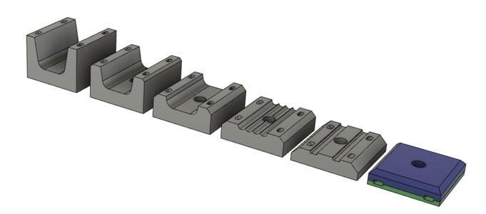 Zip tie Blocks/Mounts for 3030 extrusion