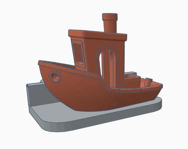 Pegboard 3DBenchy holder (updated)