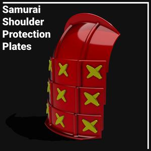 Shoulder armor plates (Sode) samurai Science Fiction/Cyberpunk