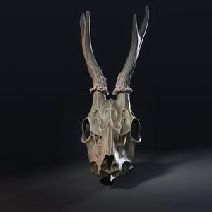 Deer Skull (Pre-Supported)