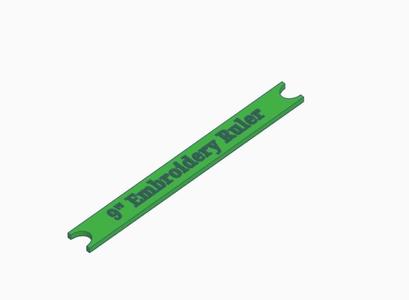 9" Embroidery Ruler
