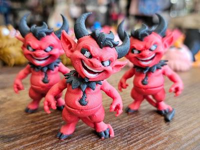 halloween devil micro articulating henchmen flexi