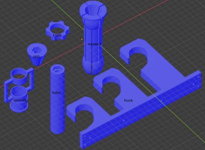 Backdrop roll mandrel