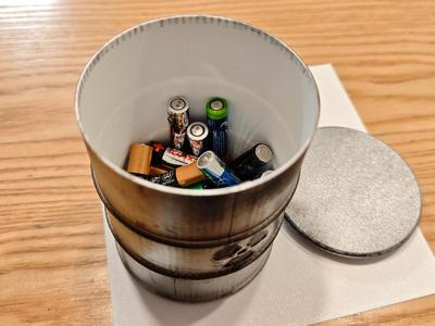 Nuclear waste barrel