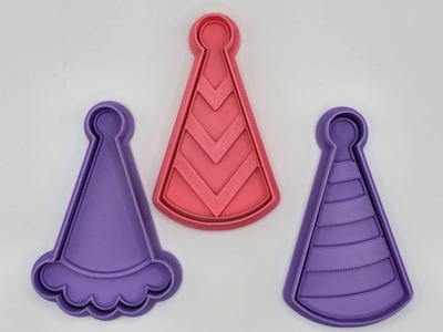 Party Hat Cookie Cutter Playdoh Stamp