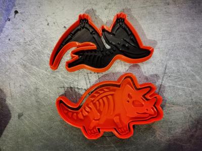 dinosaur fossil cookie cutter
