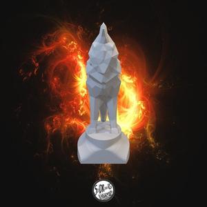 Howling Wolf - LowPoly - Bust - Full - Perfect Design - Easy Print - Decor - SoliDRawinGS0237