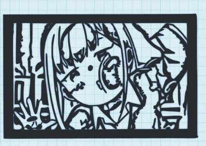 Reina Aharen - Aharen-san wa hakarena -(against the glass) - wall art