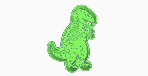 DINOSAUR FOSSIL TREX COOKIE CUTTER