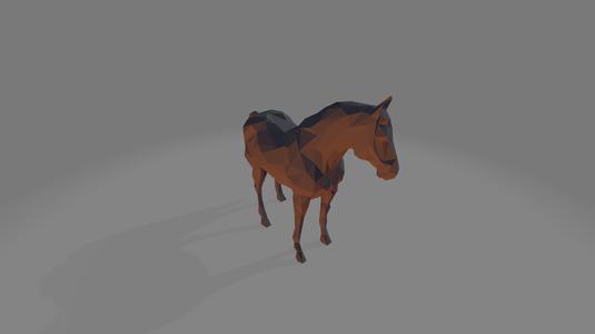 Magnificent Horse - Low Poly - Decor