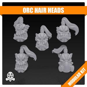 Orc Boy Hair Heads - Bits