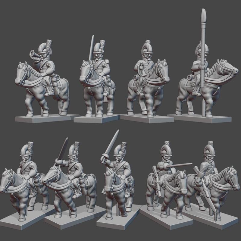 6-15mm Spanish Cavalry in Tarletons NAP-ES-9