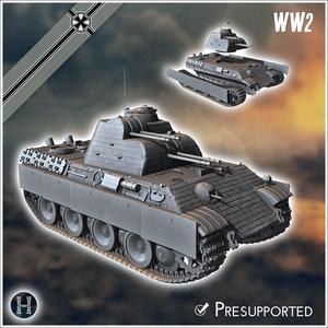 Panzer V Flakpanther 341 mit 20 mm - Germany Eastern Western Front Normandy Italy Berlin Bulge WWII