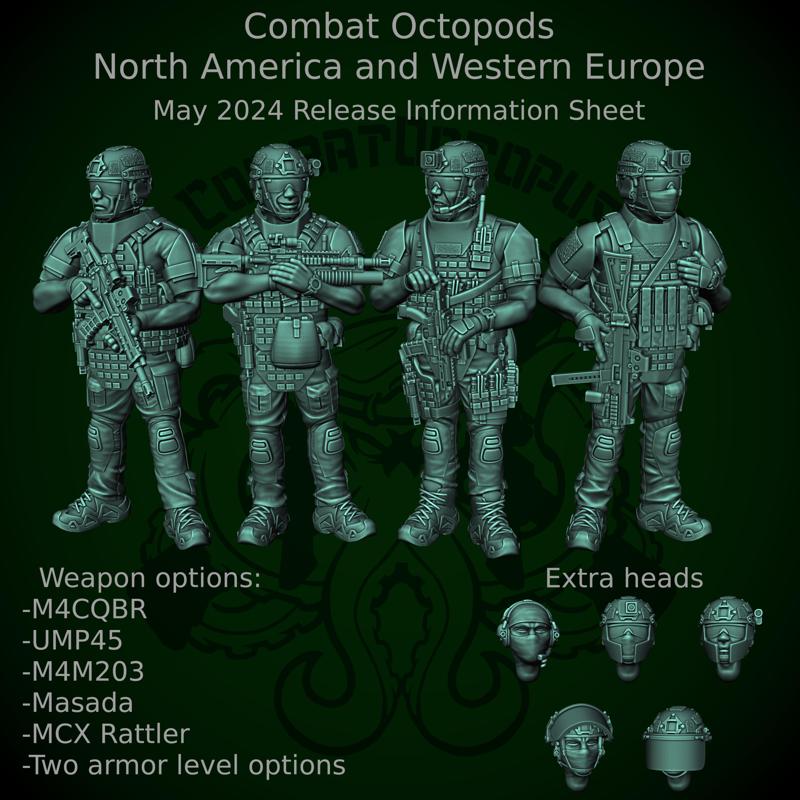 Patreon pack 33 - May 2024 - Combat Octopods NAWE