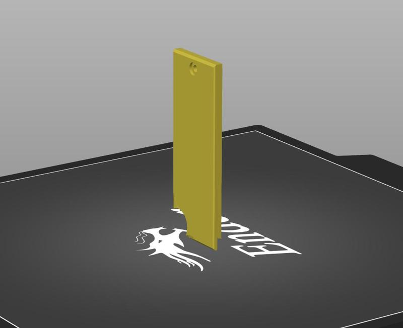 Bookshelf Micro Rack - Blank Pi Panel with hole