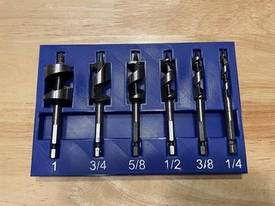 Harbor Freight Stubby Auger Bit Tray