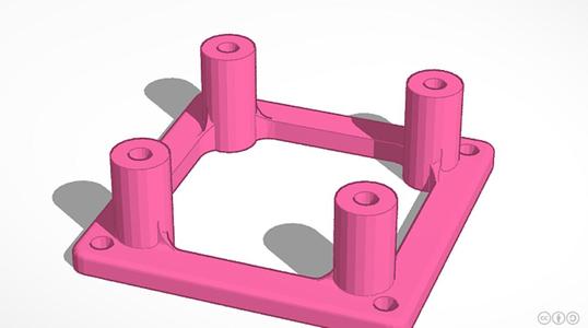 Walksnail 20mm to 25mm Mounting Adapter with 10mm standoffs