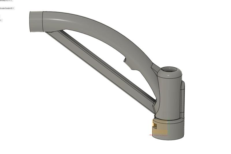 Dual input PTFE guide (top + side input)