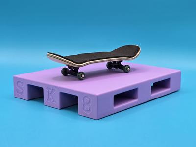 Fingerboard Skate Pallet Obstacle