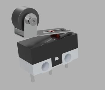 components_model_micro limit switch 1A 125V (roller lever arm)