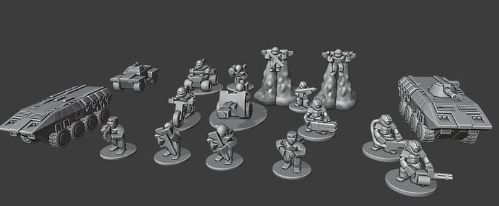 6mm generic Sci Fi infantry