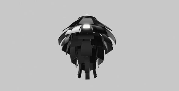 Modern Layered Lamp Shade 3D Printable E27 Bulb Compatible