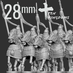 28mm Jurchen-Jin Armoured Spear Armoured Horse