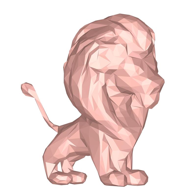 Lion low poly