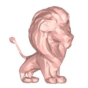 Lion low poly