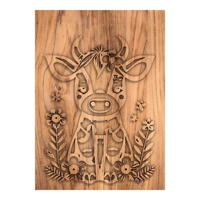Cute cow home decor wall art