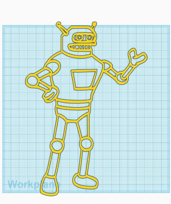 Calculon wall art  - Futurama